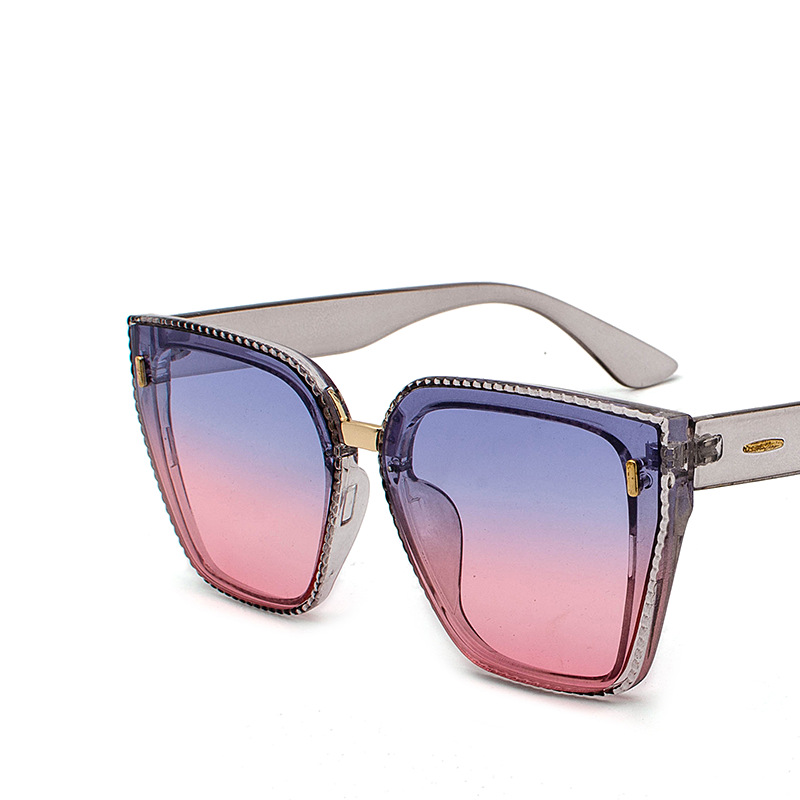 Transparent gray frame purple pink film C5
