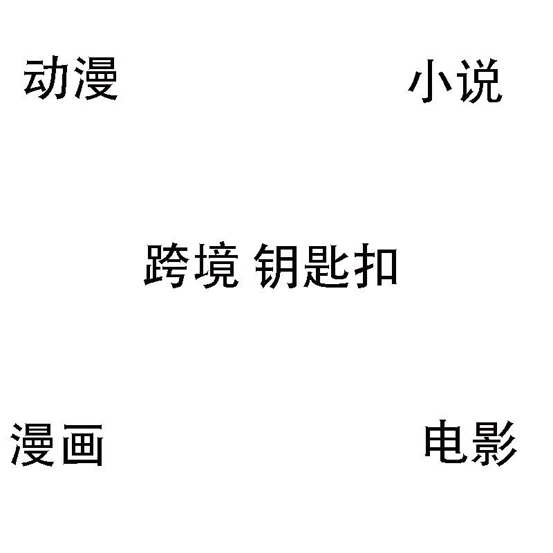 跨境 卡通 动漫 钥匙扣挂件 手办 礼品