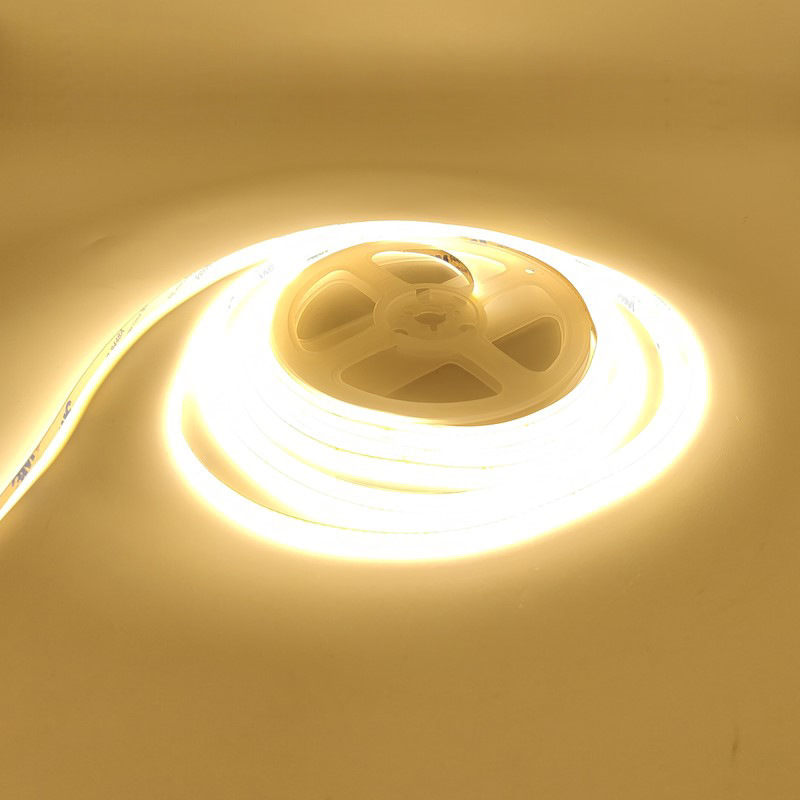 COB LED Strips 12V 24V 320 Leds 5MM 90 Degree Uniform Brightness No Dark Spots Self-adhesive Ultra-thin LED Flexible Strips