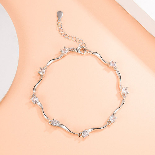 Weihua New Silver-plated Bracelet for Women Korean Fashion Retro Cute Jewelry Birthday Gift Taobao Sales