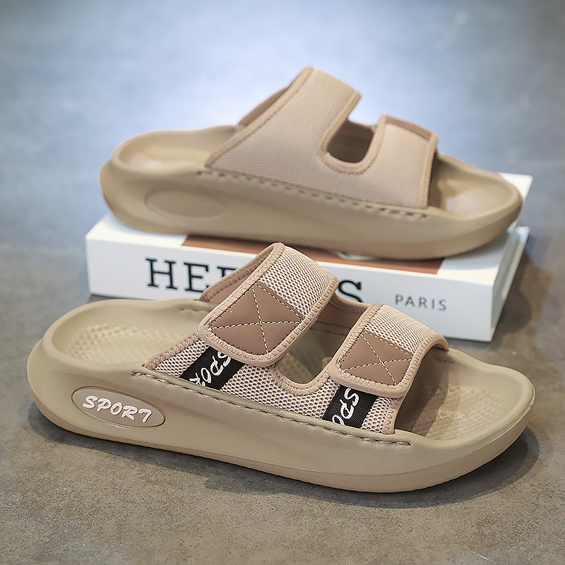 Sandalias transfronterizas para hombre 2025 verano al aire libre antideslizante casual suela suave resistente al desgaste para conducir zapatillas de playa de doble uso al por mayor