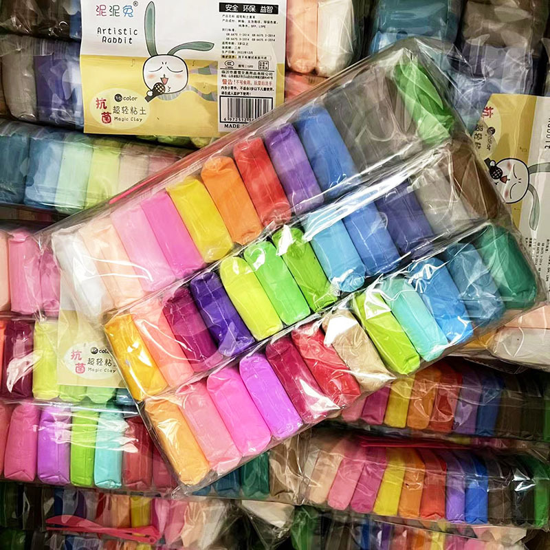 Juguetes de arcilla DIY para niños 12 colores 24 colores 36 colores Super luz arcilla pellizco muñeca plastilina juguete arcilla al por mayor