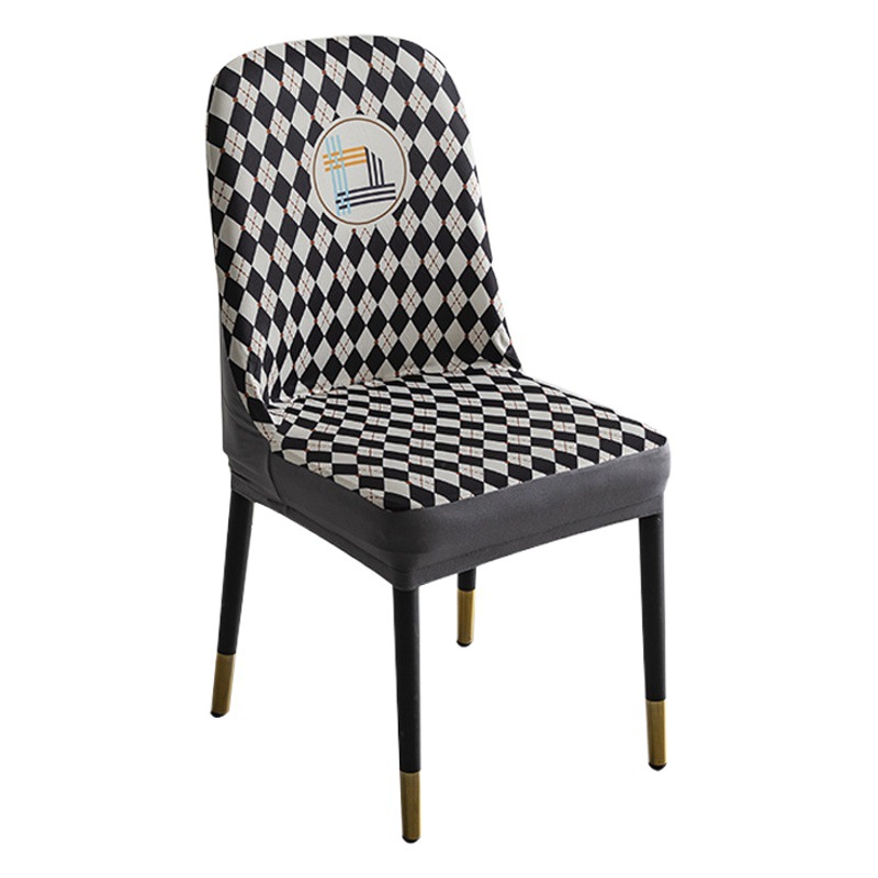 Hogar cubierta de la silla respaldo integrado universal elástico engrosada palillos cubierta de madera maciza cubierta de la silla de comedor cuatro estaciones cojín universal