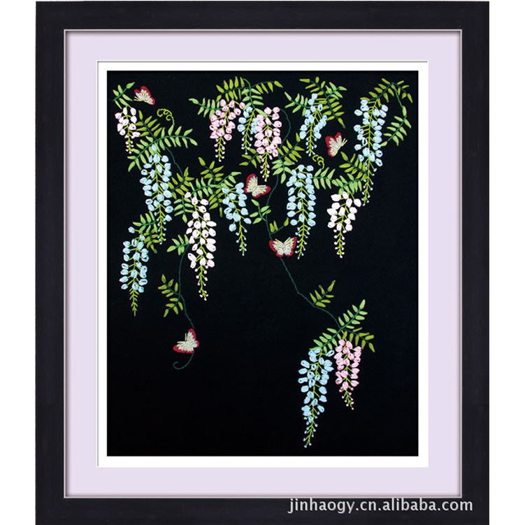 Bordado a mano DIY cinta bordado colgante pintura principiante bordado punto de cruz sala de estar pintura decorativa Lu bordado niños pequeña pintura colgante