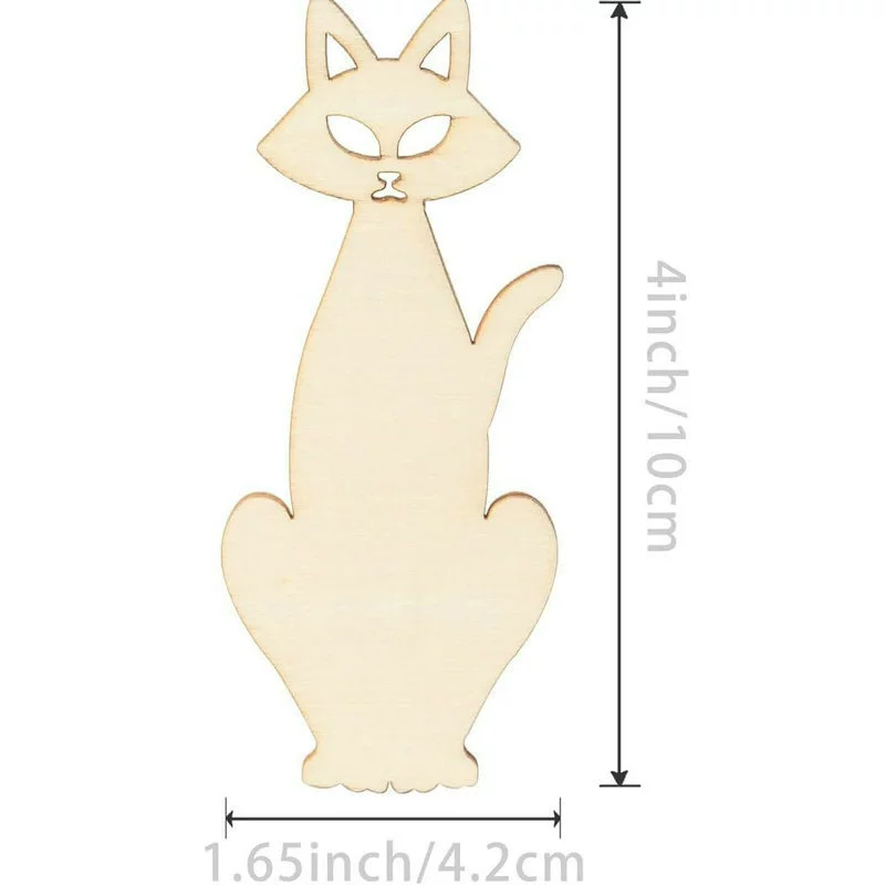 Новый Хэллоуин деревянный кулон Творческий фестиваль призраков украшение вечеринки DIY граффити Черный кот конопляная веревка кулон производитель