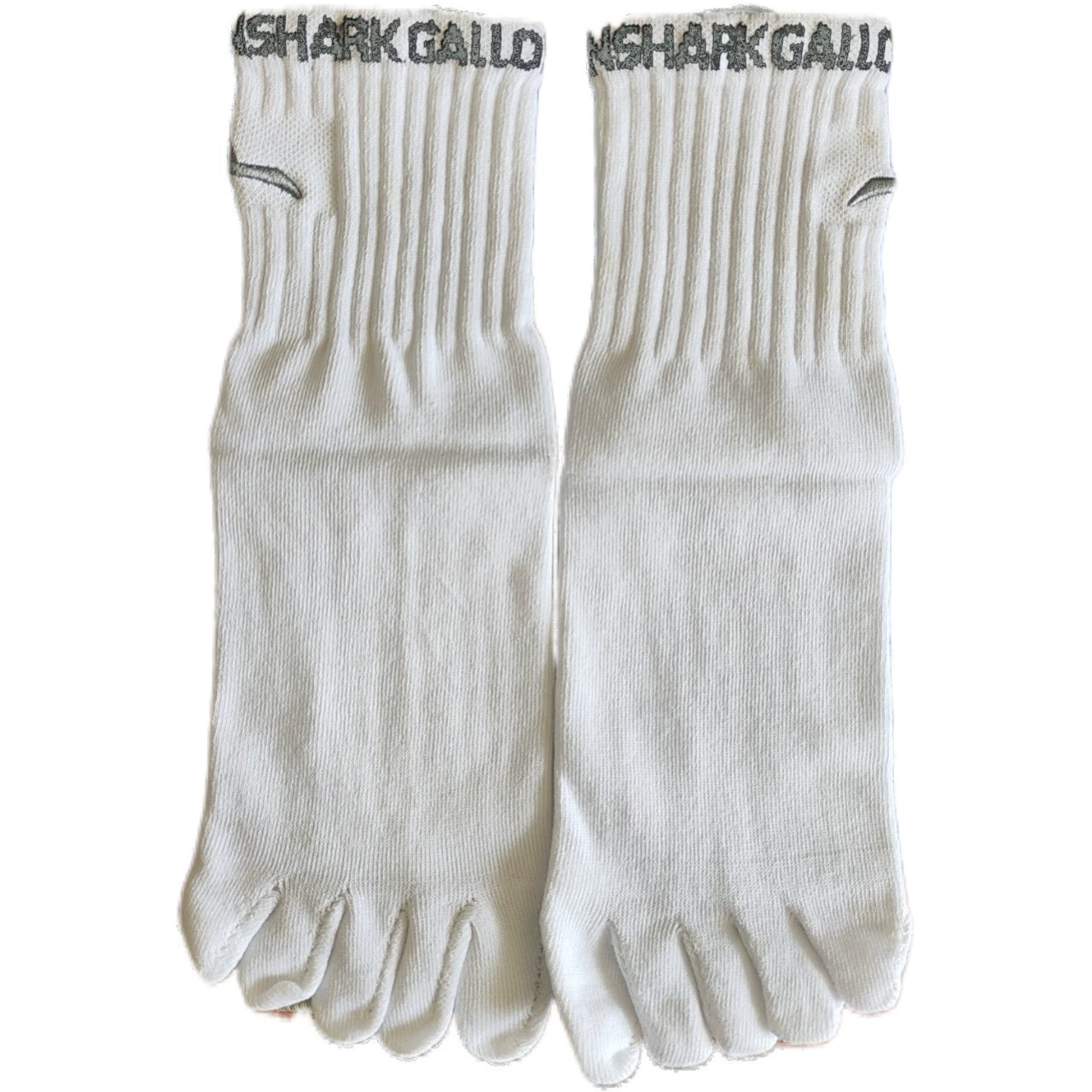 Носки с вышивкой Goron Shark, унисекс, из чесаного хлопка, с вышивкой, с пятью пальцами, деловые, однотонные, с пятью пальцами.