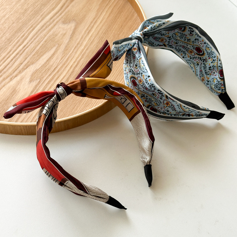 257g Weight Hair Band Hair Accessories Type 1 Piece Quantity Holiday, Daily Occasion Color Block Pattern Women's Gender Handmade Design Simple Style, Classic Style Style Women's Simple Style Classic Style Color Block Cloth Handmade Hair Band 6
