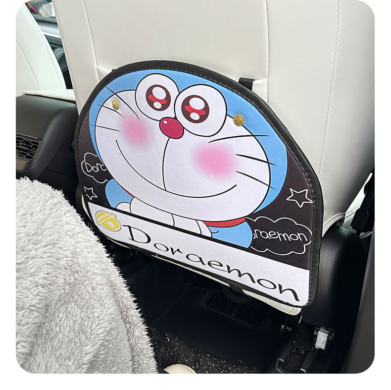 Doraemon car anti-kick pad universal rear seat back anti-dirty protective pad car rear seat protective pad