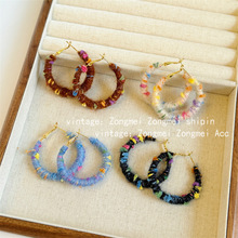 4cm�����ﶬ�ʺ�����Ȧ ë��C�ζ�Ȧë�q�߲ʜ�����h�y�14k���