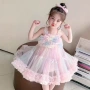 渐变新款女童儿童公主裙