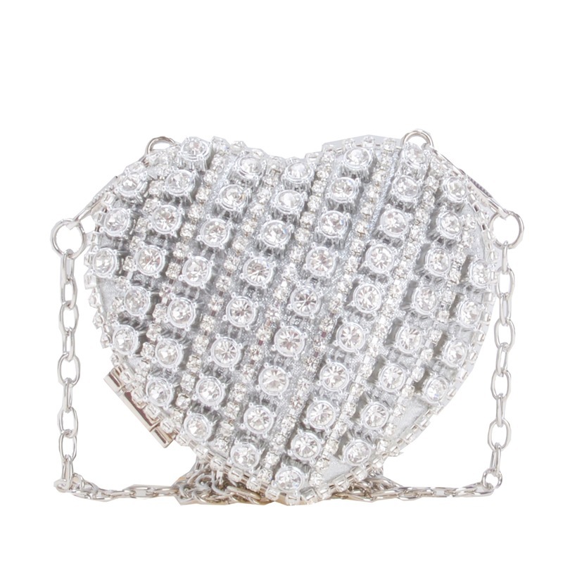 Bolsa de cena de damas caliente transfronteriza bolso de lápiz labial mini decoración bolso de cena de lujo ligero borda de hombro mochila