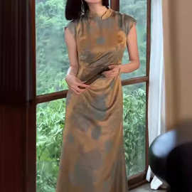 2024新款新中式国风连衣裙女夏季小众设计超好看高端精致绝美旗袍