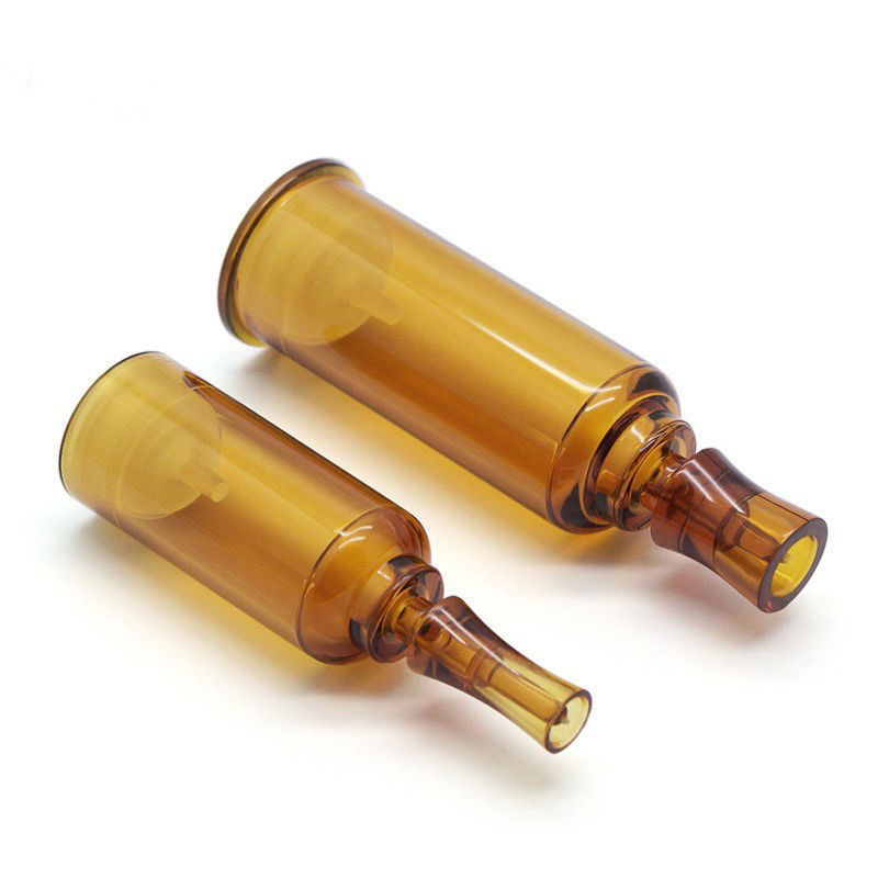 Botella de flor de ciruela marrón 3-20ml botella de empuje botella de mantenimiento fresco desechable botella de jeringa rota esencia sub-botella líquida