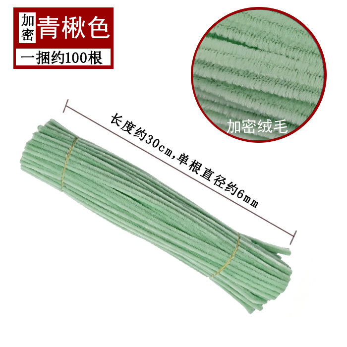 Varillas de felpa encriptadas de 42 colores, tiras para raíces de cabello, materiales populares para ramos hechos a mano, fabricante de varillas de felpa.