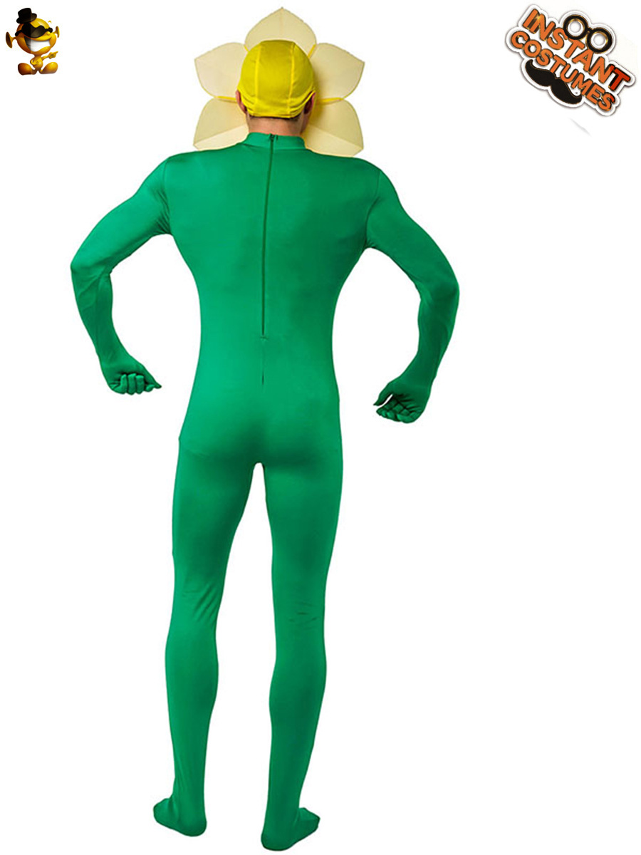 Disfraz de girasol para hombre, atuendo divertido para actuaciones en escenario, disfraz de cosplay, juegos de rol, desfile de moda.