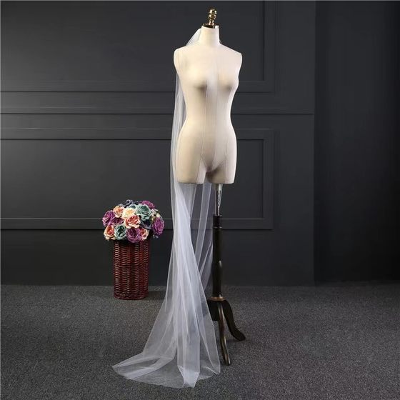 European and American style Halloween black bridal veil long tail single layer veil carnival party dress accessories hair comb