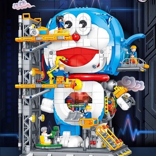 2025 New Doraemon Doraemon Building Blocks Assembling Toy Model Ornament Gift