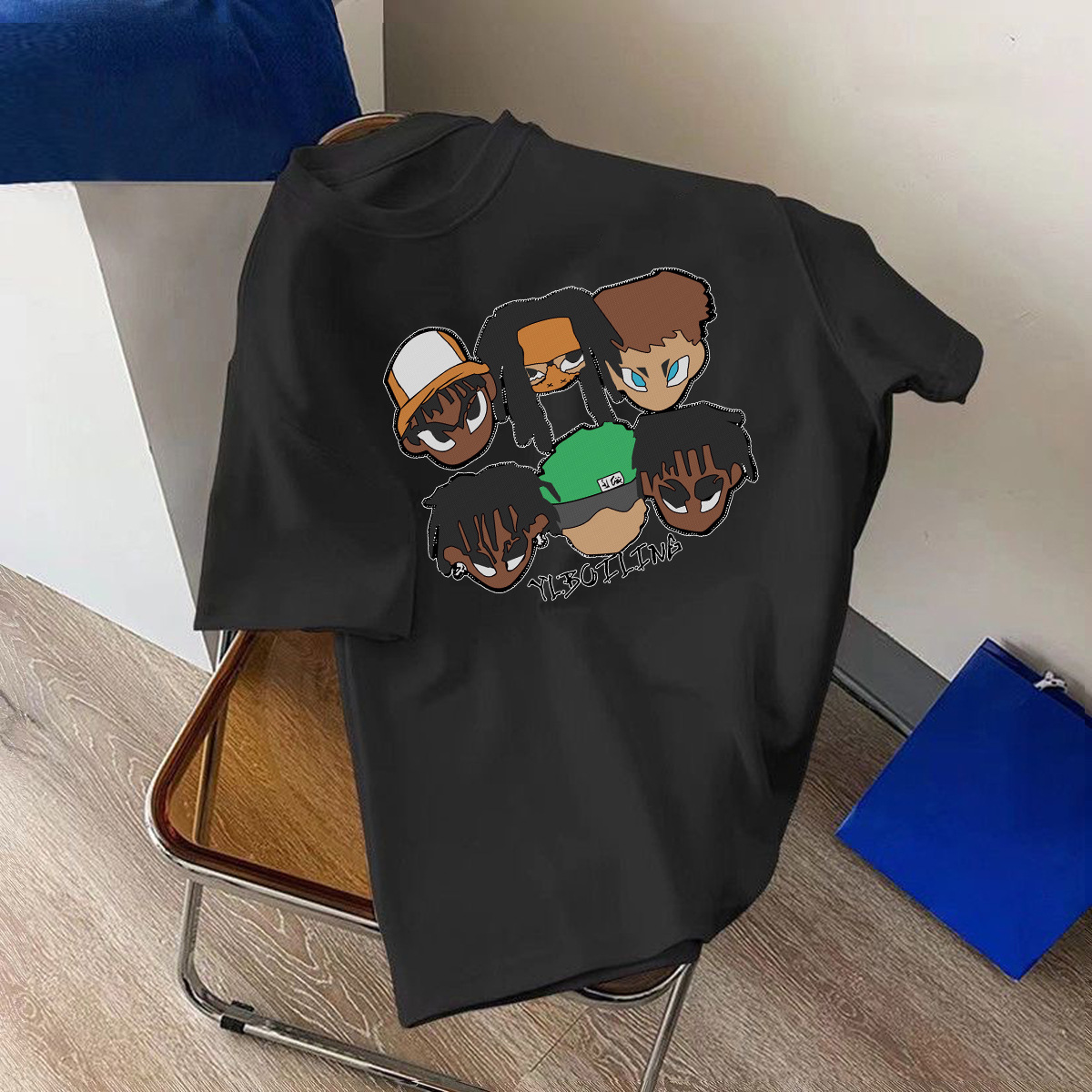 Ice Silk mujer manga corta Camiseta pareja mismo oso fresa nuevo ins cuello redondo Camiseta versátil casual Top ropa image 8