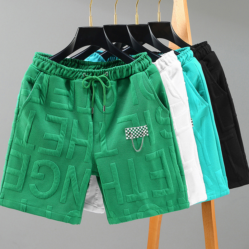 Plus large size fat summer loose men's shorts fashion five beach pants casual pants wholesale Plus large size fat summer loose men's shorts fashion five beach pants casual pants wholesale