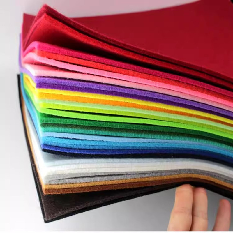 Non-Woven 3mm Thick DIY Handmade Decorative Material Package Kindergarten Paper-Cut Colorful Felt Cloth Non-Woven Wholesale Non-Woven 3mm Thick DIY Handmade Decorative Material Package Kindergarten Paper-Cut Colorful Felt Cloth Non-Woven Wholesale