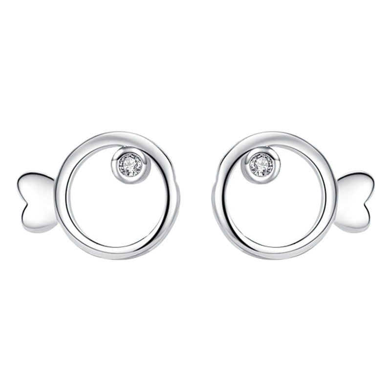 Plata esterlina s925 joyería de plata de moda nicho pendientes de plata esterlina para mujeres Corea del Sur pendientes simples para mujeres todo-joyería a juego al por mayor