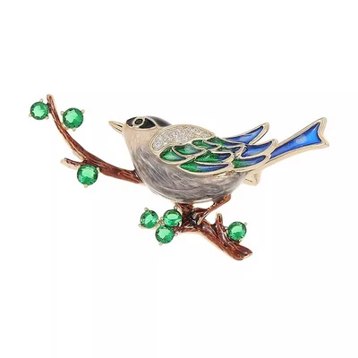 Chinese Style Magpie Enamel: Yaxa sancaqları