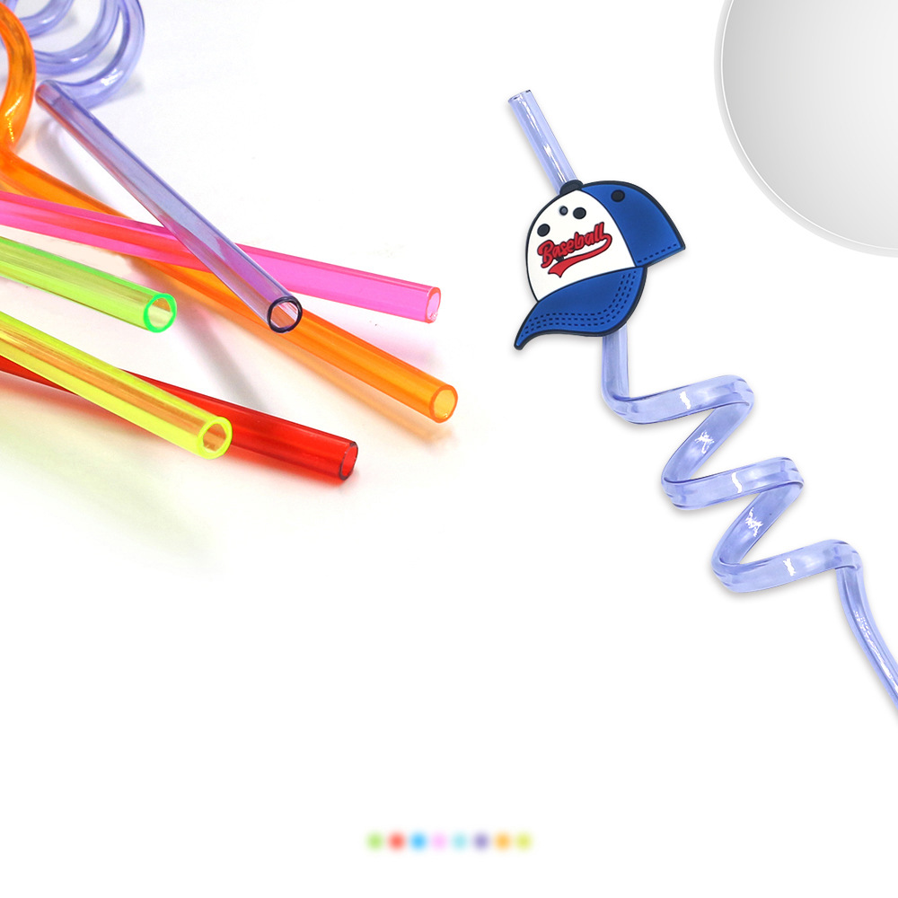 En stock de béisbol curvado paja Jersey guantes paja HOME RUN béisbol deportes de dibujos animados decoración pequeño regalo