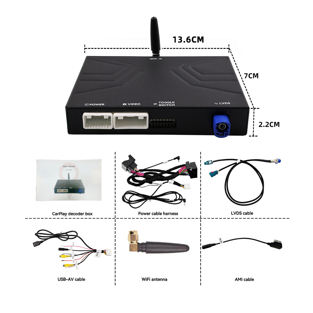 Suitable for Mercedes-Benz Ntg6.0 Apple Wireless Carplay and Bmw Nbt Mobile Screen Projection Dedicated Decoder Module