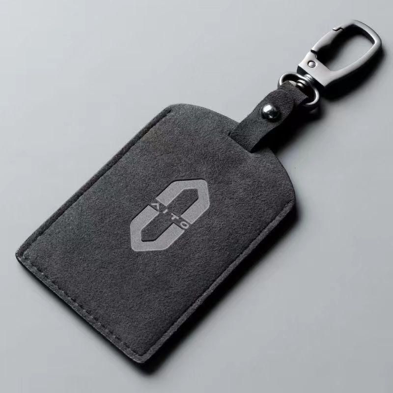 Wenjie [carbon black + metal square buckle]