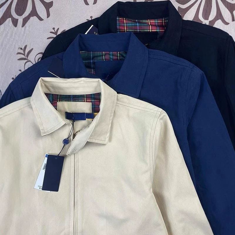 Реальная стрельба RL Rlaf Po стандартная куртка из хлопка с лацканом топ вышитая куртка мужской осенний и зимний досуг старые кадры застежка-молния