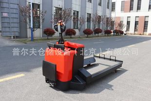 Lithium battery station driving forklift electric pallet truck electric ground cow paper roll trailer non-standard