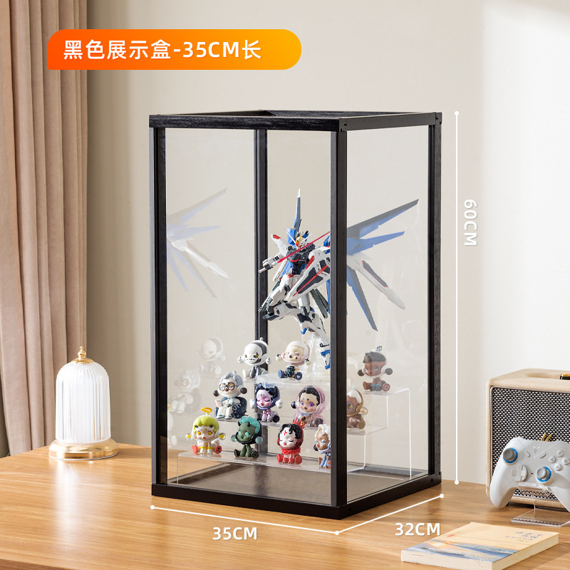 手作りディスプレイキャビネット模造ガラス透明防塵ディスプレイキャビネットレゴおもちゃアクリルディスプレイキャビネットスモークキャビネット化粧品|undefined