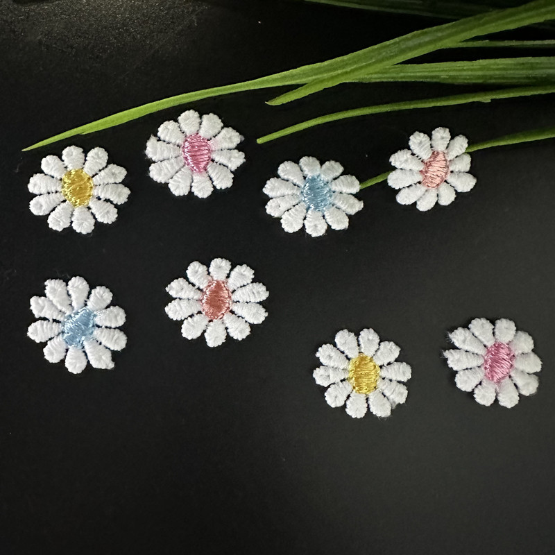 Popular 10-petal Flower Daisy 1.5cm Water-soluble Flower Sexy Intimates Handmade Hair Accessories Decorative Curtain Flowers
