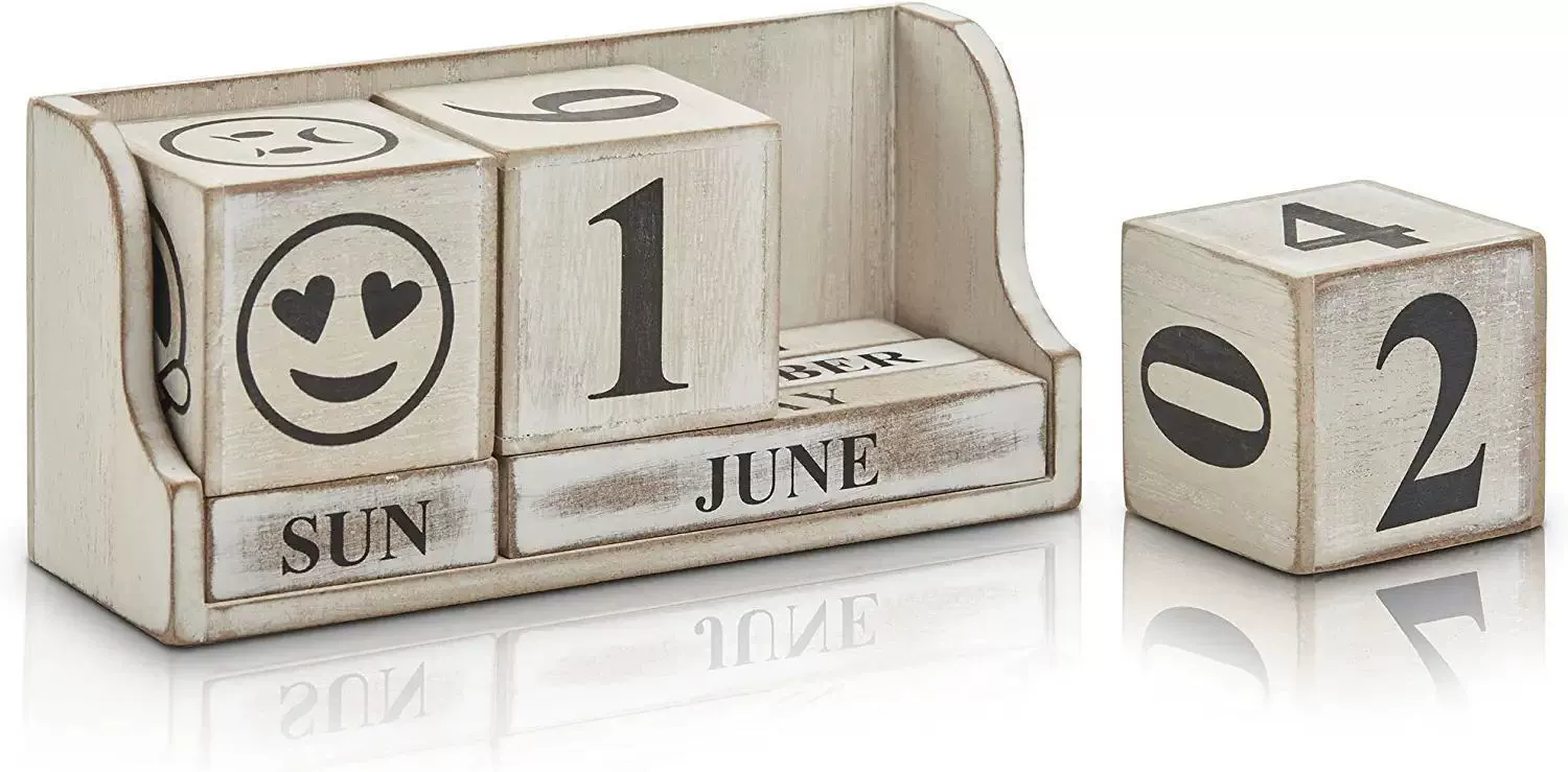 Ручной Деревянный Календарь украшения обратный отсчет деревянный календарь украшения ремесла подарки