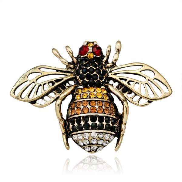 Cartoon Style Cute Animal Insect Bee Alloy Enamel Plating Inlay Rhinestones Unisex Brooches display picture 9