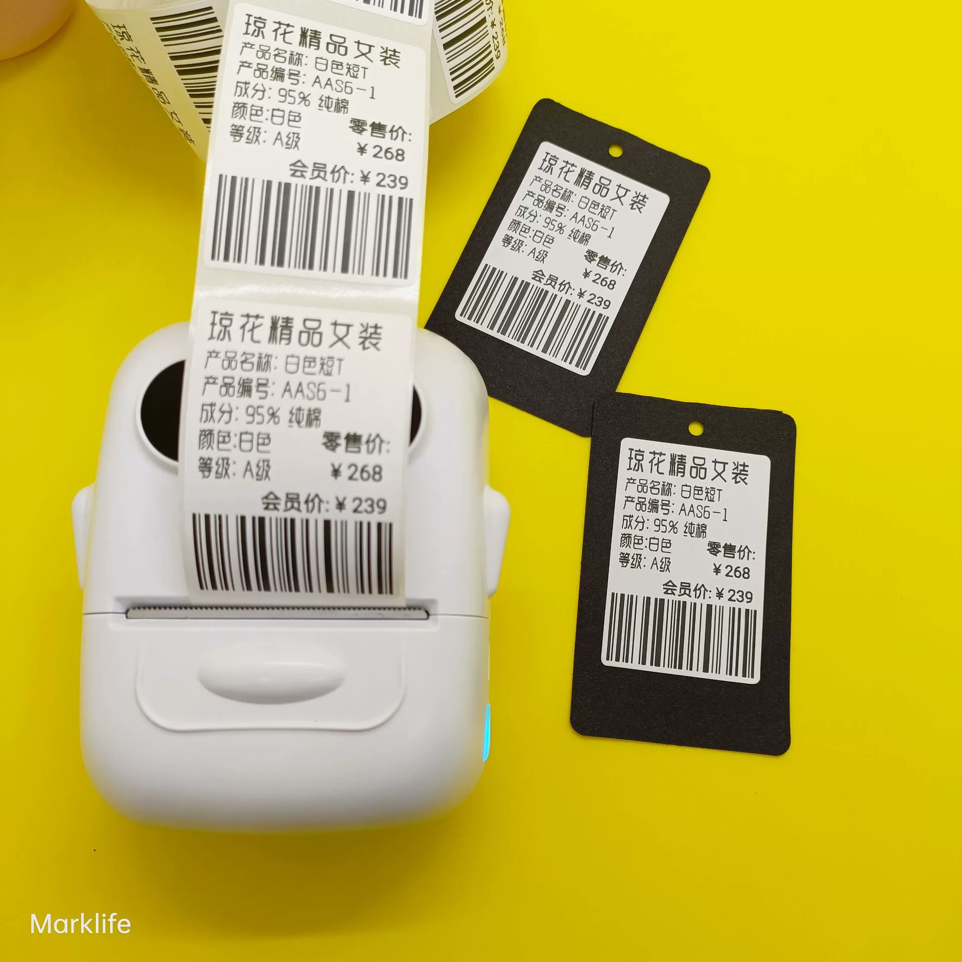 Портативный маленький принтер, bluetooth, (поперечная торговля)