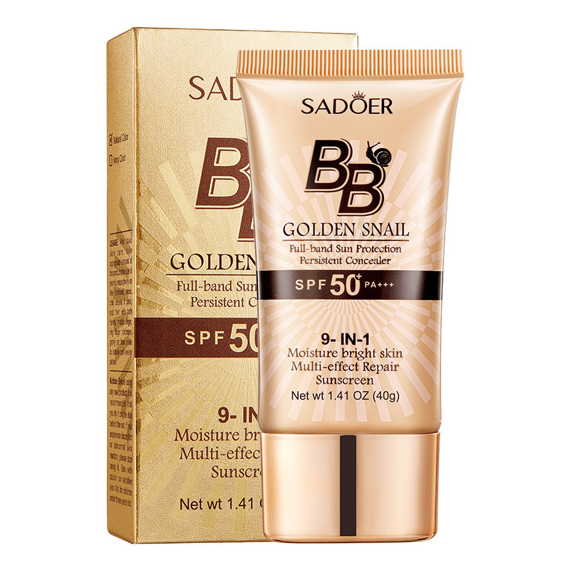 完全英語 SADOER ゴールデンカタツムリ日焼け止め BB クリームファンデーション保湿アイソレーション修復コンシーラーメイクアップクロスボーダー外国貿易|undefined
