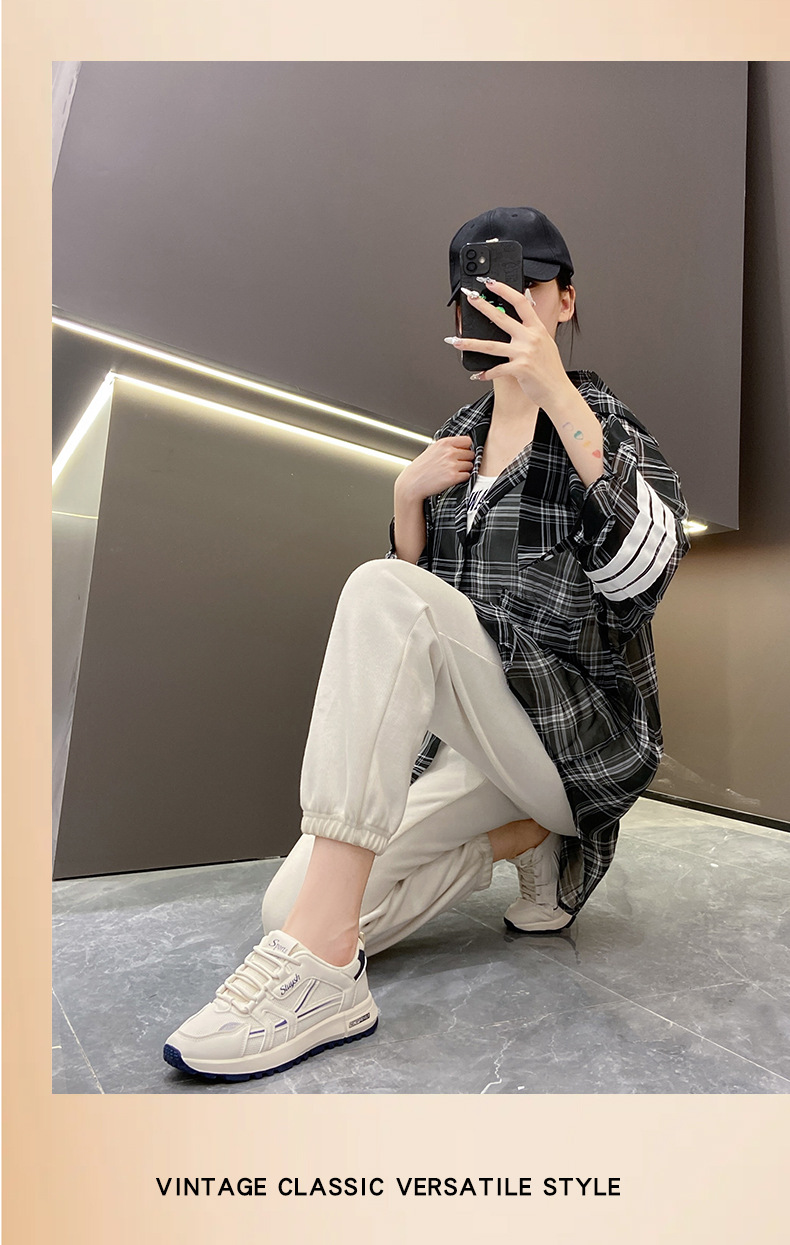 Sapatilhas desportivas sola grossa estilo coreano respiráveis_voghion.com