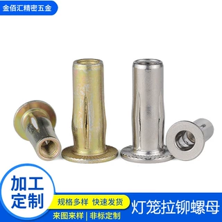 灯笼拉铆螺母花瓣螺母拉帽不锈钢碳钢镀锌汽车件开槽膨胀铆接螺母