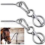 生产销售不锈钢栓马扣马匹防勒环马绳缓释器马栓缓慢释放马绳防马