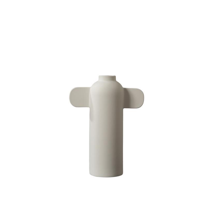 Blanco creativo ins estilo florero de cerámica moderna sala estar arreglo floral arte abstracto artesanía decoración decoraciones suaves