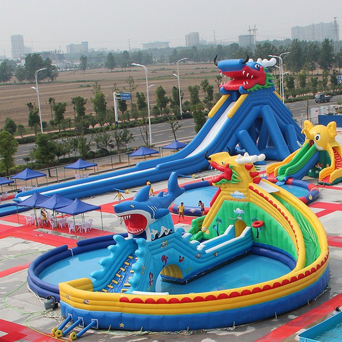 儿童乐园户外室内加厚充气模    广场游乐水池  经编气模面料