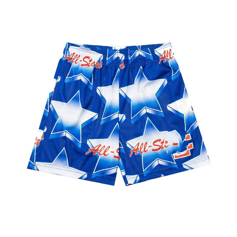 Pantalones deportivos estadounidenses para hombres y mujeres, pantalones de acondicionamiento de verano, pantalones de malla transpirables, sueltos, secos rápidos, pantalones de pareja.