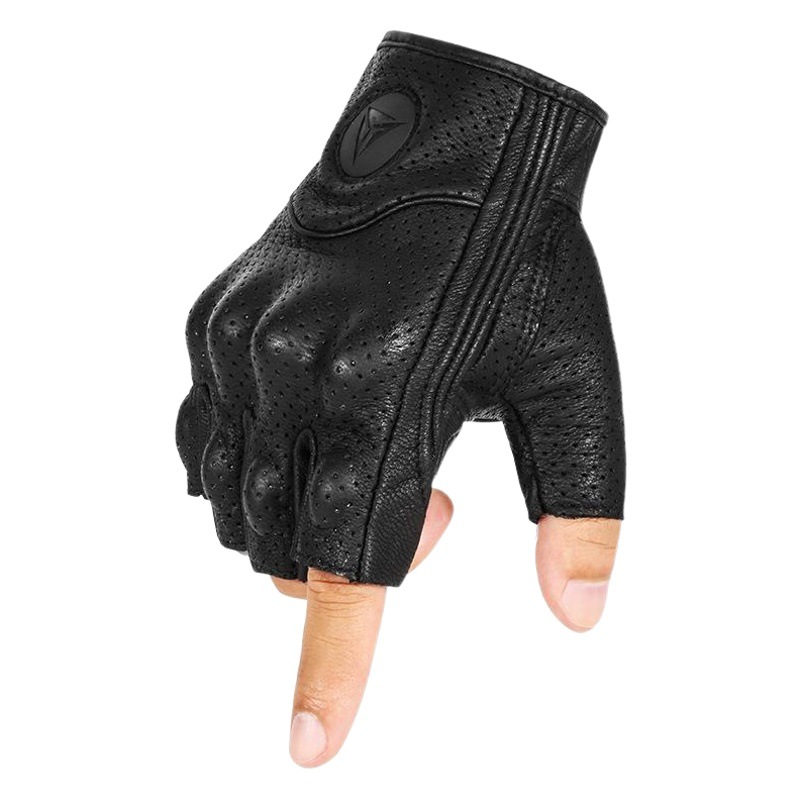Guantes de montar a caballo de la motocicleta de verano al aire libre GUANTES DE Caballero De cuero resistente a la caída guantes de cuero de la motocicleta de los hombres