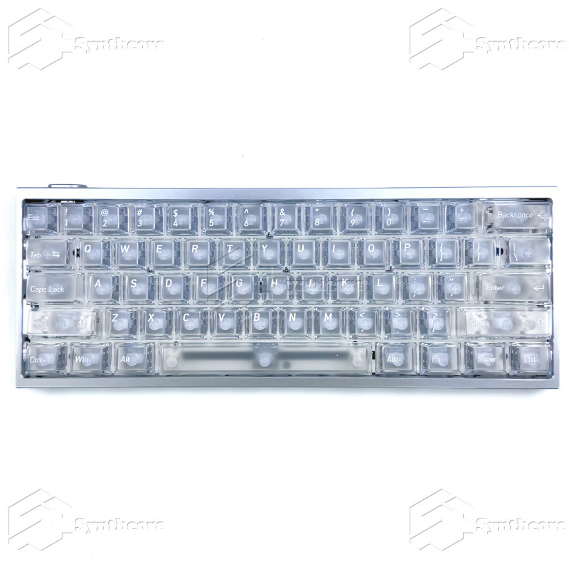 Top Surface Fog Transparent Pc Translucent Keycap Supports Wooting Ez63Made68 Hero68 Night Demon Magnetic Axis Keycap
