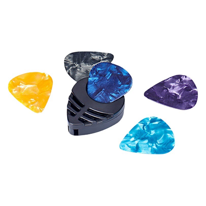 Коробка для медиатора оптом Электрический деревянный медиатор Универсальный selulu цветной зажим для медиатора шрапнель из АБС-пластика