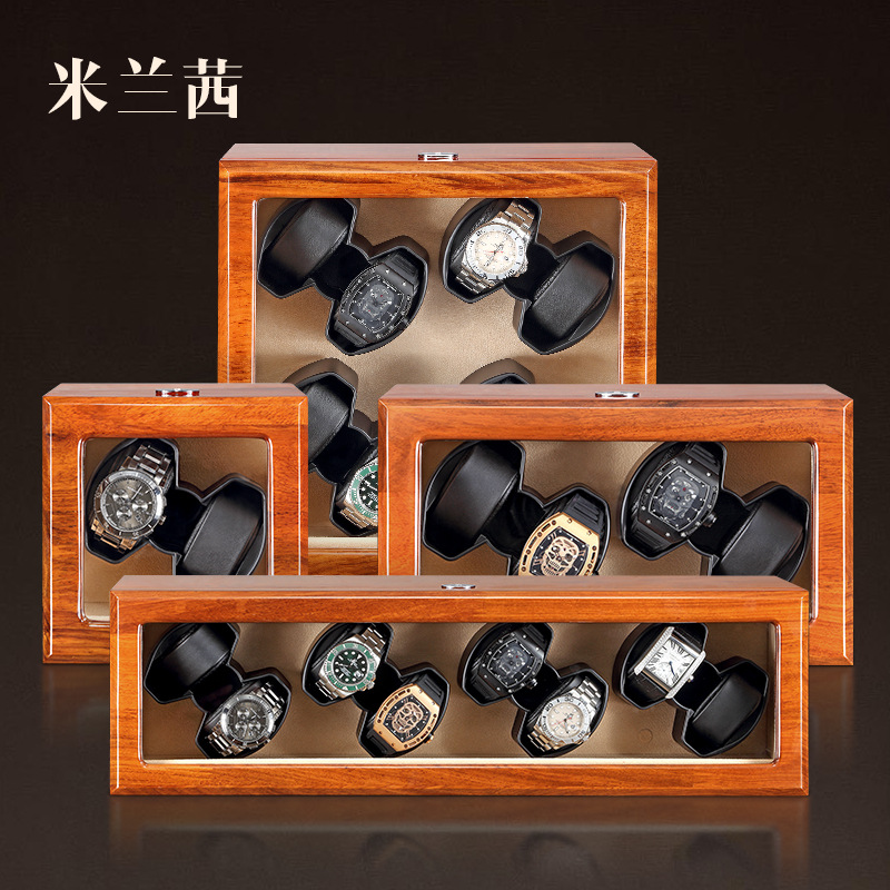 米兰茜自动摇表器 机械表上链盒 收纳表手表盒盒上弦器转表器家用