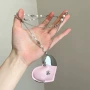 双层爱心挂脖小众毛衣链