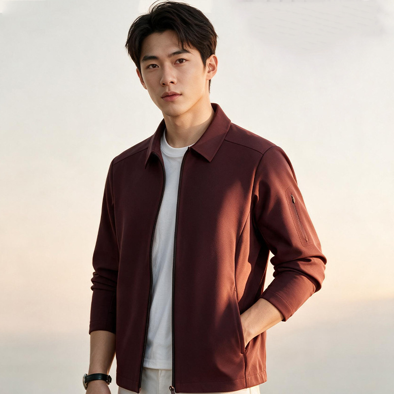 Counter version business lapel soft shell jacket for men, executive jacket, outdoor commuting and travel stretch windbreaker for men Counter version business lapel soft shell jacket for men, executive jacket, outdoor commuting and travel stretch windbreaker for men