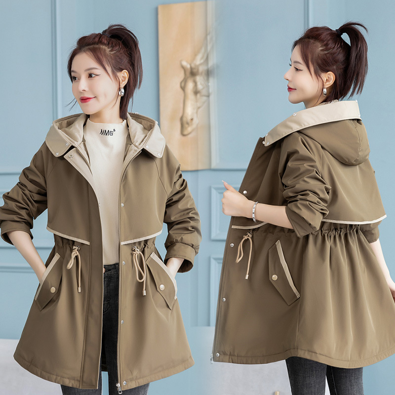 2023 Nueva parka ropa de mujer forro desmontable una capa de tres desgaste abrigo corto de invierno gran cuello de piel fuera de temporada abrigo de algodón acolchado image 1